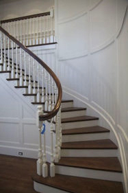 stair and balustrade components from Vintage Millwork of Dracut, MA